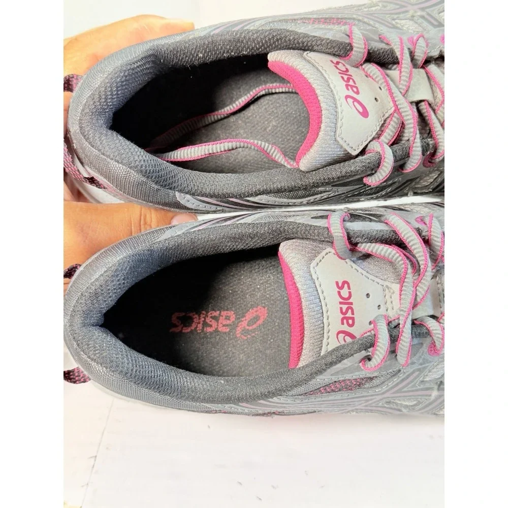 ASICS Gel Venture 6 Gray Pink‎ Trail Running Shoes Womens US 11 T7G7N